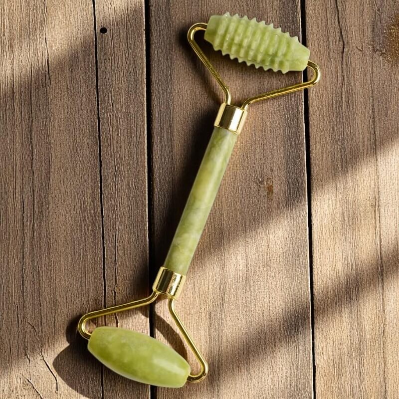 Auréva – Natural Facial Massage Kit (Jade Roller & Gua Sha)