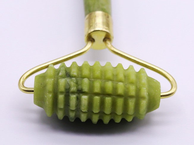 Auréva – Kit de masaje facial natural (Rodillo de jade y Gua Sha)