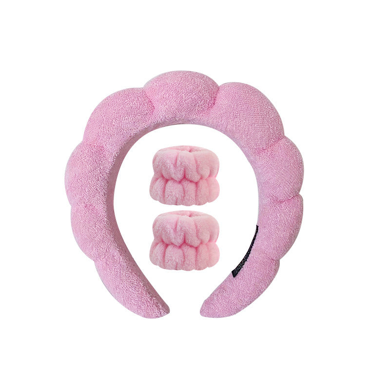 SoftyBand – Conforto absoluto para os seus tratamentos de beleza - Conjunto incluindo 1 bandolete e 2 mangas
