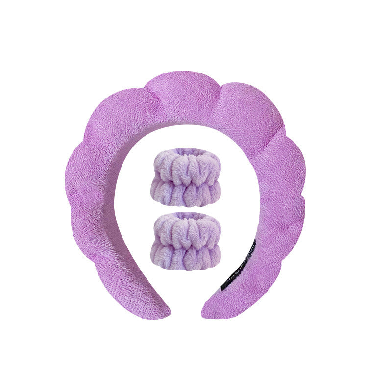 SoftyBand – Conforto absoluto para os seus tratamentos de beleza - Conjunto incluindo 1 bandolete e 2 mangas