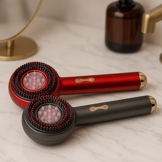Solévia – La Brosse de massage du Cuir Chevelu EMS & Lumières LED