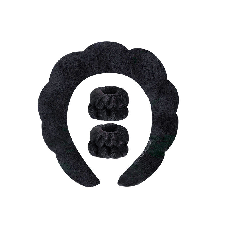SoftyBand – Conforto absoluto para os seus tratamentos de beleza - Conjunto incluindo 1 bandolete e 2 mangas