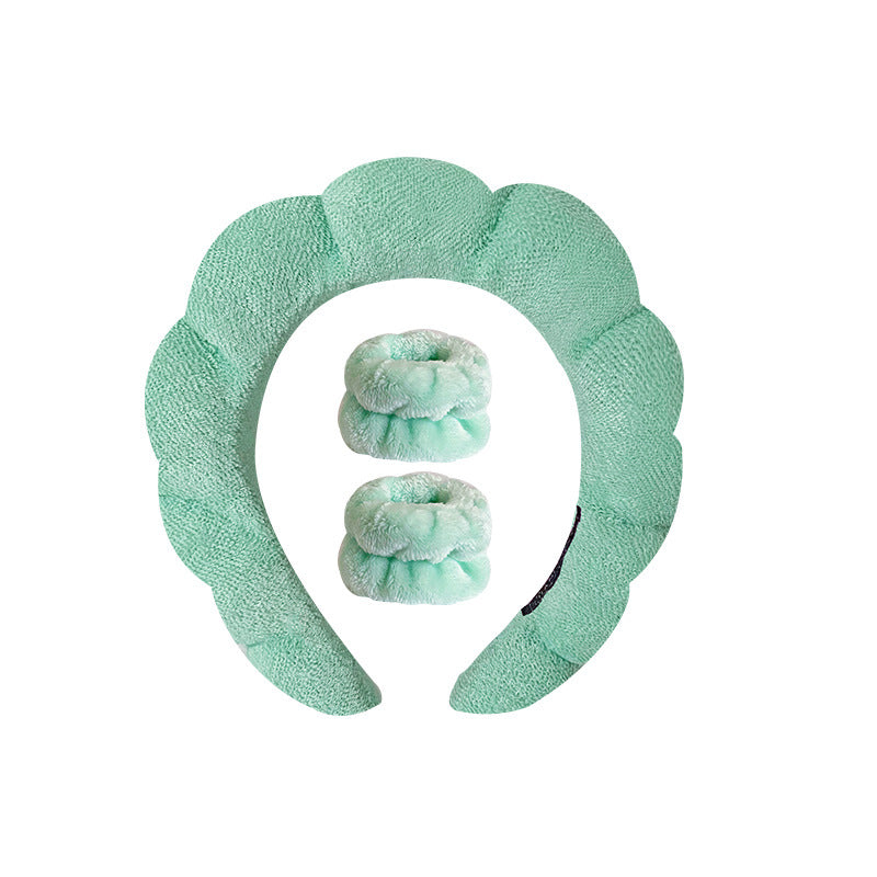 SoftyBand – Conforto absoluto para os seus tratamentos de beleza - Conjunto incluindo 1 bandolete e 2 mangas