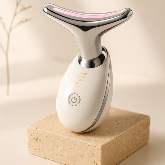 Livaé – Massage facial chauffant & 7 lumières LED pour une peau éclatante