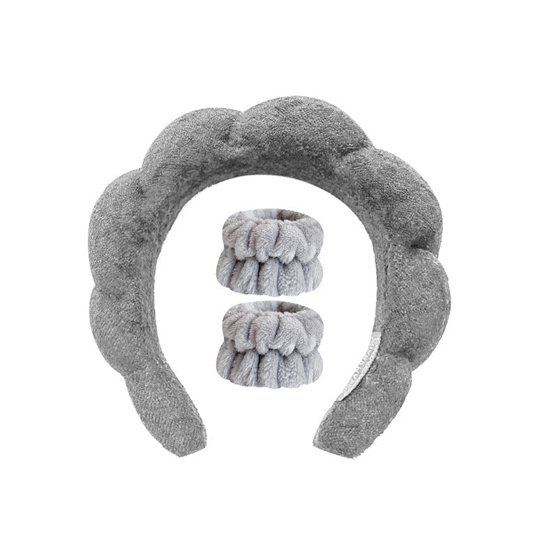 SoftyBand – Conforto absoluto para os seus tratamentos de beleza - Conjunto incluindo 1 bandolete e 2 mangas
