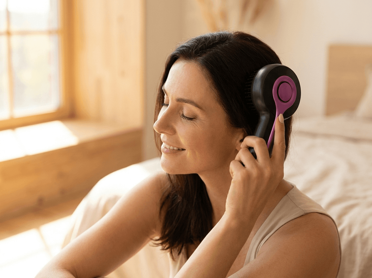Solevia | Peanaha massaažiseade · LED · Vibratsioon · Õliinfusioon · Tihedamad, tugevamad juuksed