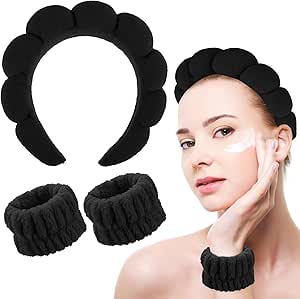 SoftyBand – Conforto absoluto para os seus tratamentos de beleza - Conjunto incluindo 1 bandolete e 2 mangas